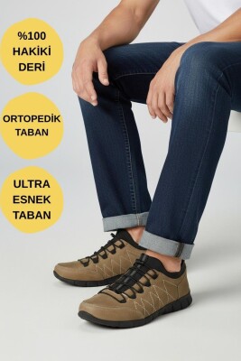 970 Ortopedik Taban Günlük Hakiki Deri Erkek Ayakkabı Esnek Hazır Taban Casual Ayakkabı - 1