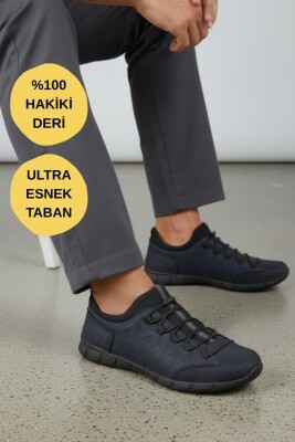 970 Ortopedik Taban Günlük Hakiki Deri Erkek Ayakkabı Esnek Hazır Taban Casual Ayakkabı - 24