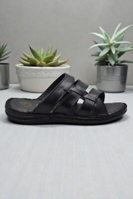 Ayakkabiburada 037 Günlük TAM ORTOPEDİK Hakiki Deri Erkek Terlik PUFF Taban - 2