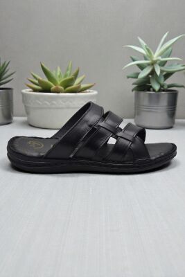 Ayakkabiburada 037 Günlük TAM ORTOPEDİK Hakiki Deri Erkek Terlik PUFF Taban - 2