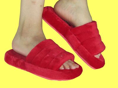 Ayakkabiburada 091 Peluş Kadın Ev Terliği Kışlık Terlik - 3