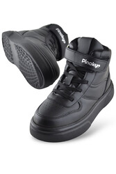 Chıcago TAM Ortopedik Taban Unisex Çocuk Spor Ayakkabı Beyaz Siyah Spor Ayakkabı - Thumbnail