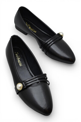 D158 Rahat Taban Günlük Kadın Babet Ayakkabı Nişan Düğün Abiye Kadın Ayakkabısı - 4