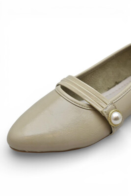 D158 Rahat Taban Günlük Kadın Babet Ayakkabı Nişan Düğün Abiye Kadın Ayakkabısı - 9