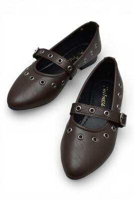 D159 Rahat Taban Günlük Kadın Babet Ayakkabı Zımbalı Babet Kadın Ayakkabısı - 8