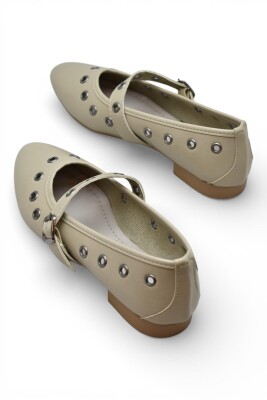 D159 Rahat Taban Günlük Kadın Babet Ayakkabı Zımbalı Babet Kadın Ayakkabısı - 10