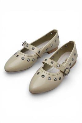 D159 Rahat Taban Günlük Kadın Babet Ayakkabı Zımbalı Babet Kadın Ayakkabısı - 13