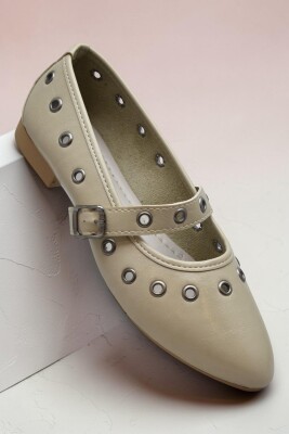 D159 Rahat Taban Günlük Kadın Babet Ayakkabı Zımbalı Babet Kadın Ayakkabısı - 15