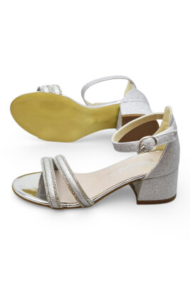 D611 Abiye Kız Çocuk Topuklu Ayakkabı Düğünlük Nişan Abiye Elbise Ayakkabısı - 6