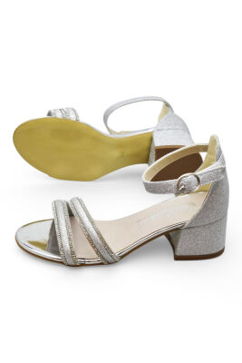 D611 Abiye Kız Çocuk Topuklu Ayakkabı Düğünlük Nişan Abiye Elbise Ayakkabısı - 6