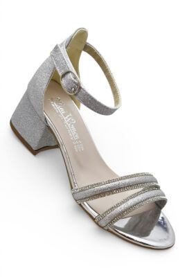 D611 Abiye Kız Çocuk Topuklu Ayakkabı Düğünlük Nişan Abiye Elbise Ayakkabısı - 9