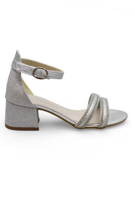 D611 Abiye Kız Çocuk Topuklu Ayakkabı Düğünlük Nişan Abiye Elbise Ayakkabısı - 10