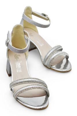 D611 Abiye Kız Çocuk Topuklu Ayakkabı Düğünlük Nişan Abiye Elbise Ayakkabısı - 4