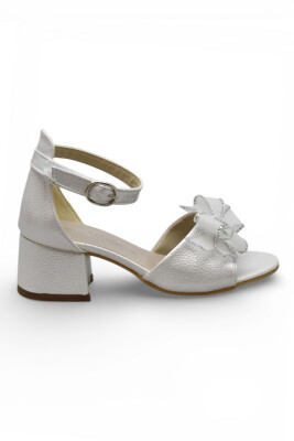 D612 Abiye Kız Çocuk Topuklu Ayakkabı Taşlı Açık Kız Çocuk Nişan Abiye Ayakkabısı - 6