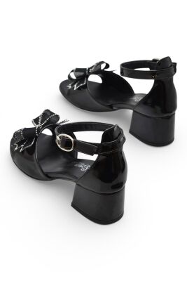 D612 Abiye Kız Çocuk Topuklu Ayakkabı Taşlı Açık Kız Çocuk Nişan Abiye Ayakkabısı - 11