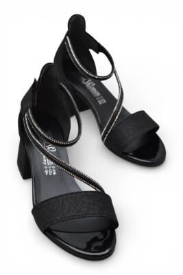 D613 Abiye Kız Çocuk Topuklu Ayakkabı Taşlı Açık Kız Çocuk Nişan Abiye Ayakkabısı - 4