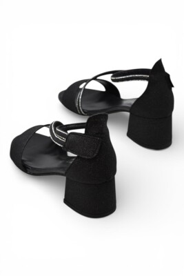 D613 Abiye Kız Çocuk Topuklu Ayakkabı Taşlı Açık Kız Çocuk Nişan Abiye Ayakkabısı - 8