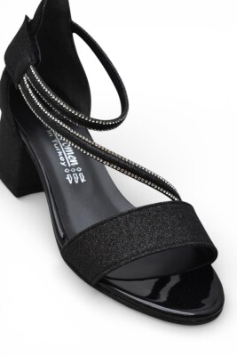 D613 Abiye Kız Çocuk Topuklu Ayakkabı Taşlı Açık Kız Çocuk Nişan Abiye Ayakkabısı - 6