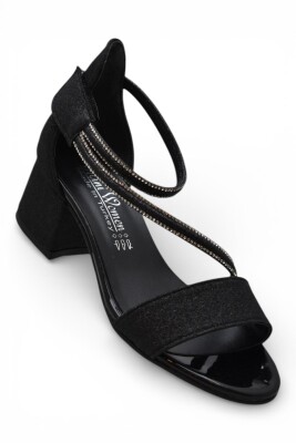 D613 Abiye Kız Çocuk Topuklu Ayakkabı Taşlı Açık Kız Çocuk Nişan Abiye Ayakkabısı - 11