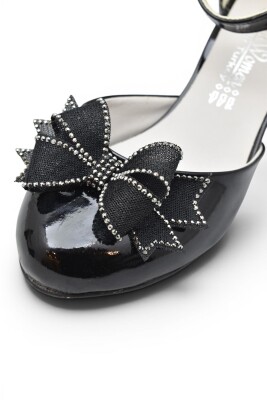 D740 Abiye Kız Çocuk Topuklu Ayakkabı Kapalı Kız Çocuk Nişan Abiye Ayakkabısı - 3