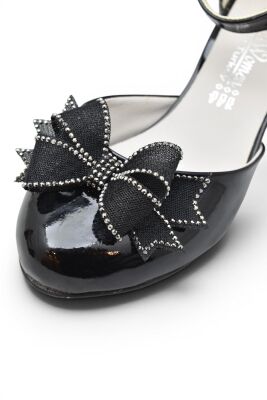 D740 Abiye Kız Çocuk Topuklu Ayakkabı Kapalı Kız Çocuk Nişan Abiye Ayakkabısı - 3