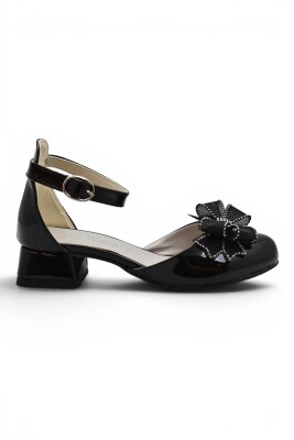 D740 Abiye Kız Çocuk Topuklu Ayakkabı Kapalı Kız Çocuk Nişan Abiye Ayakkabısı - 4