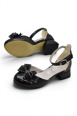 D740 Abiye Kız Çocuk Topuklu Ayakkabı Kapalı Kız Çocuk Nişan Abiye Ayakkabısı - 5