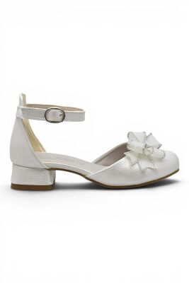 D740 Abiye Kız Çocuk Topuklu Ayakkabı Kapalı Kız Çocuk Nişan Abiye Ayakkabısı - 8