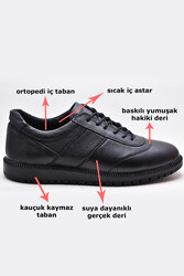 Ayakkabiburada 1050 Ortopedi Hakiki Deri Erkek Kışlık Ayakkabı - Ayakkabiburada