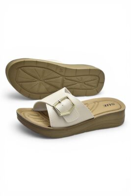 P13 Rahat Ortopedik Taban Günlük Kadın Terlik Ayarlanabilir Tokalı Kadın Terlik - 4