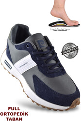 Pierre Cardin - Pierre Cardin 3147 Ortopedik Taban Kadın Spor Ayakkabı Cilt Malzeme Suya Dayanıklı Spor Ayakkabı