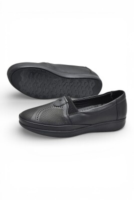 T01-3 Hafif Esnek Ortopedik Taban Günlük İçi Deri Kadın Ayakkabı Casual Anne Ayakkabısı - 6