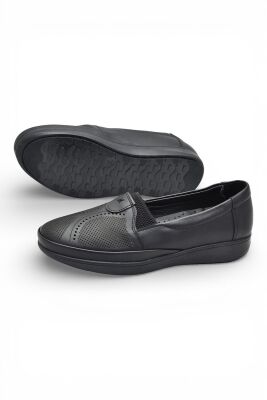 T01-3 Hafif Esnek Ortopedik Taban Günlük İçi Deri Kadın Ayakkabı Casual Anne Ayakkabısı - 6