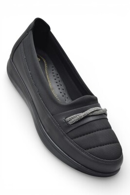 T1155 Hafif Esnek Ortopedik Taban Günlük İçi Deri Kadın Ayakkabı Casual Anne Ayakkabısı - 3