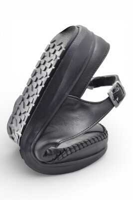 T801 Hafif Esnek Ortopedik Taban Günlük İçi Deri Kadın Ayakkabı Yazlık Kadın Sandalet - 8