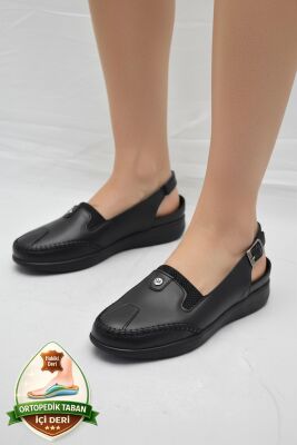 T801 Hafif Esnek Ortopedik Taban Günlük İçi Deri Kadın Ayakkabı Yazlık Kadın Sandalet - 1