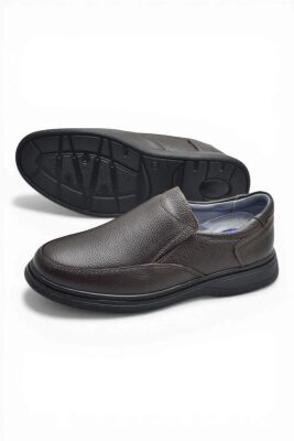 TAB451 Ortopedik Taban Hakiki Deri Erkek Ayakkabı Mevsimlik Baba Ayakkabısı - 11