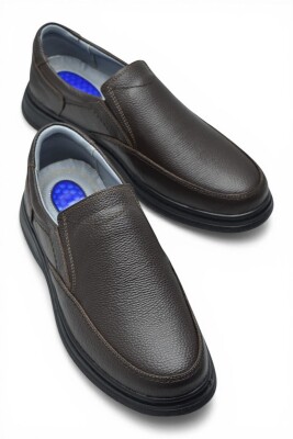 TAB451 Ortopedik Taban Hakiki Deri Erkek Ayakkabı Mevsimlik Baba Ayakkabısı - 13