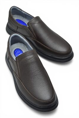 TAB451 Ortopedik Taban Hakiki Deri Erkek Ayakkabı Mevsimlik Baba Ayakkabısı - 13