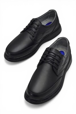 TAB451 Ortopedik Taban Hakiki Deri Erkek Ayakkabı Mevsimlik Baba Ayakkabısı - 15