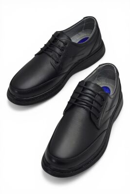 TAB451 Ortopedik Taban Hakiki Deri Erkek Ayakkabı Mevsimlik Baba Ayakkabısı - 15