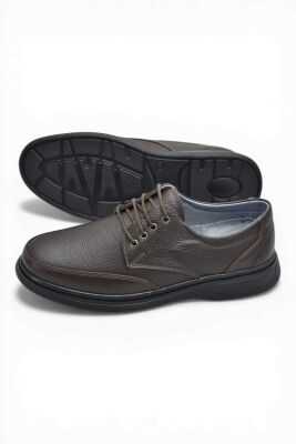 TAB451 Ortopedik Taban Hakiki Deri Erkek Ayakkabı Mevsimlik Baba Ayakkabısı - 21