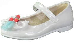 Vetta - Vetta Ortopedi Beyaz Düz Kız Çocuk Babet Ayakkabı (26-30)