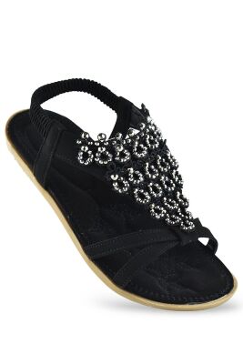Yumuşak Alt Özel Ortopedik Taban Taşlı Kız Çocuk Sandalet 22Y152-98 - 1